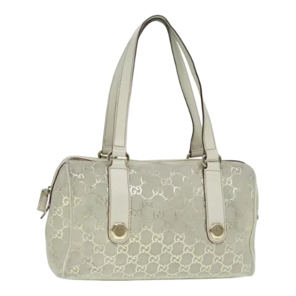 Gucci Vintage Pre-owned Canvas gucci-bags White Dames