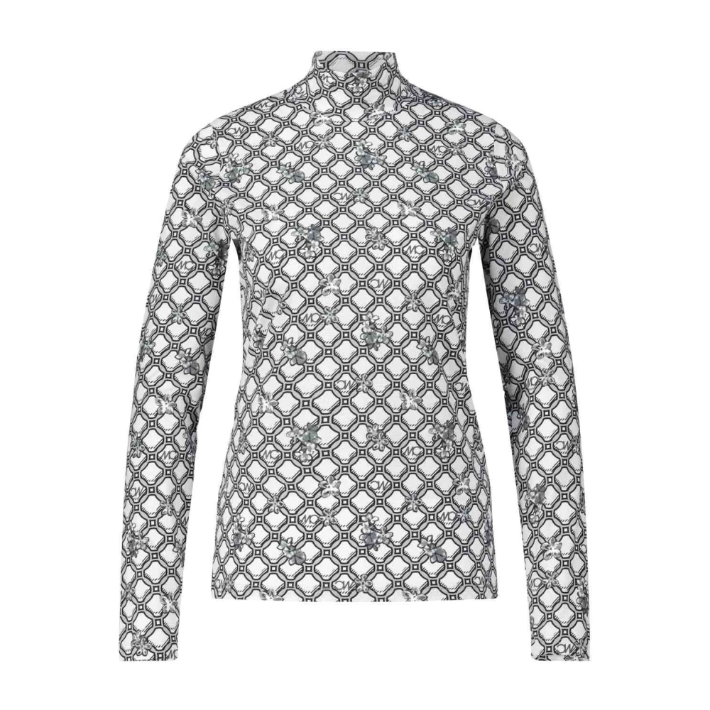 Marc Cain Sportief patroon langemouwenshirt White Dames