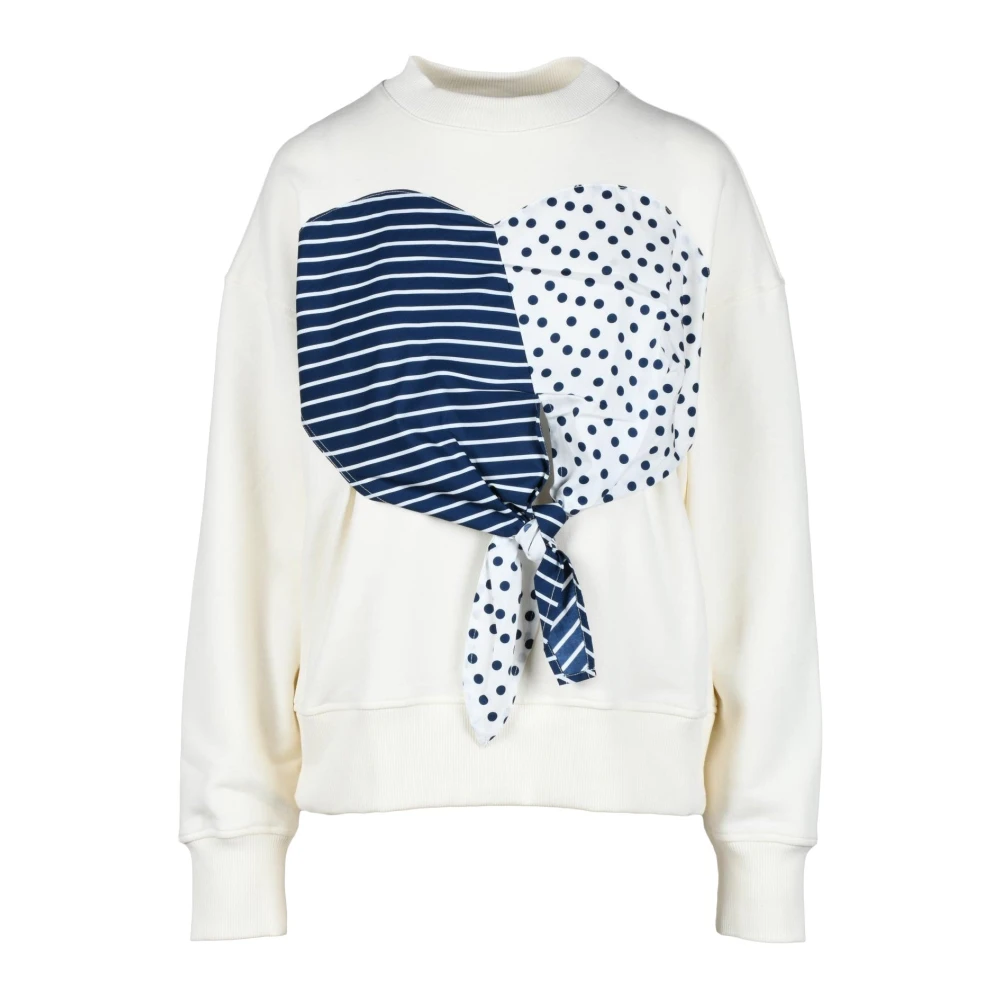 Msgm Katoenen Sweatshirt White Dames