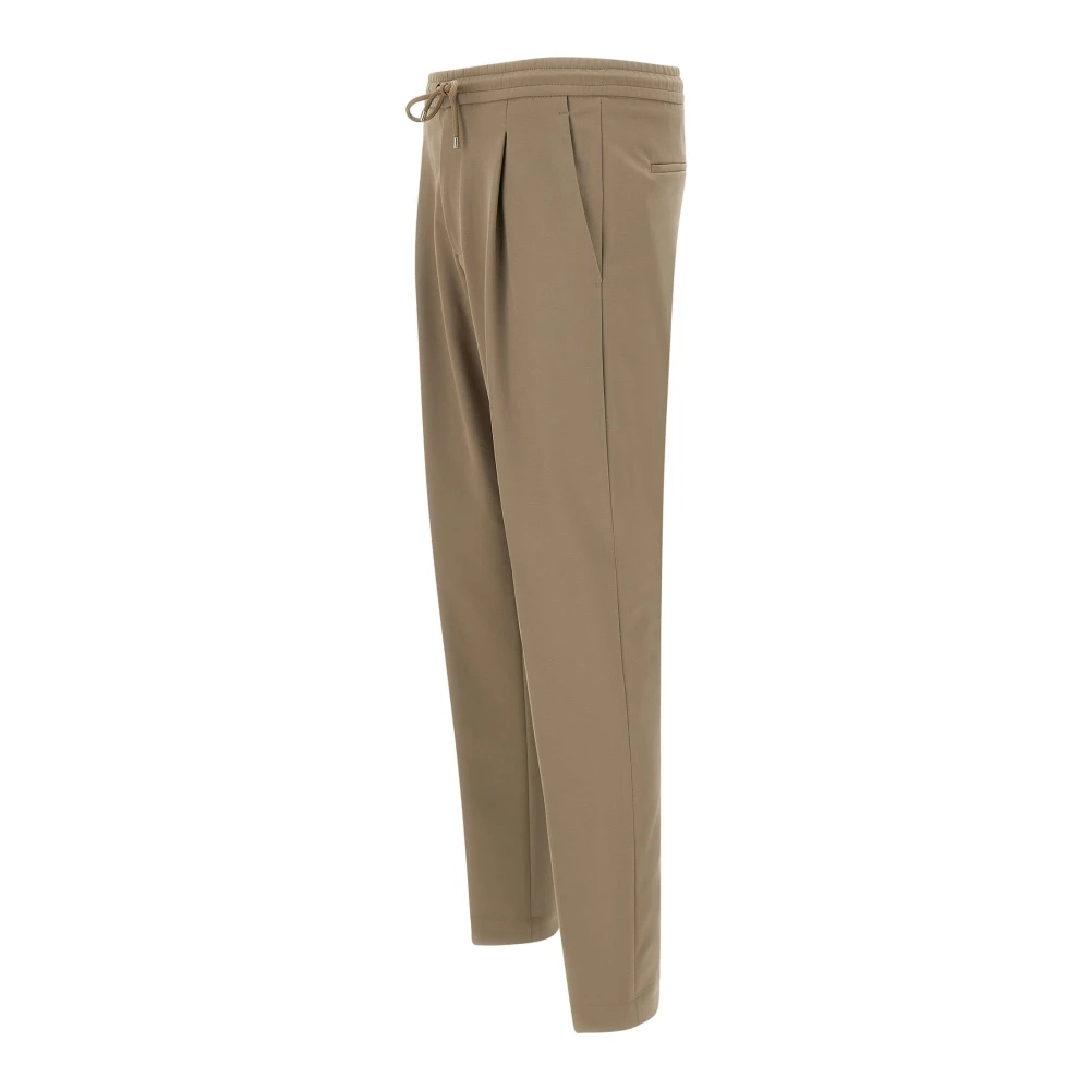 Briglia Stretch Crepe Herenbroek Taupe Beige Heren
