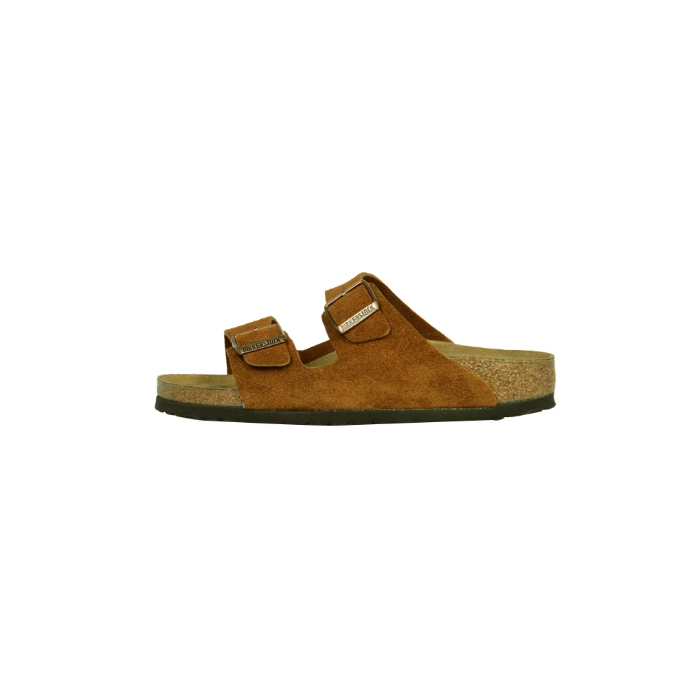 Birkenstock Sandaler i minkmocka Brown, Herr