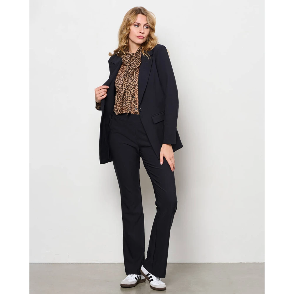 &Co Woman Blazer met ruitpatroon Black Dames