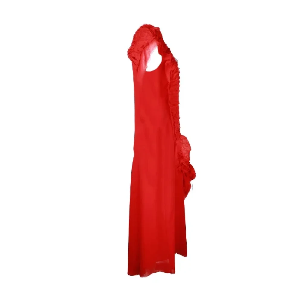 Yohji Yamamoto Pre-owned Polyester dresses Red Dames