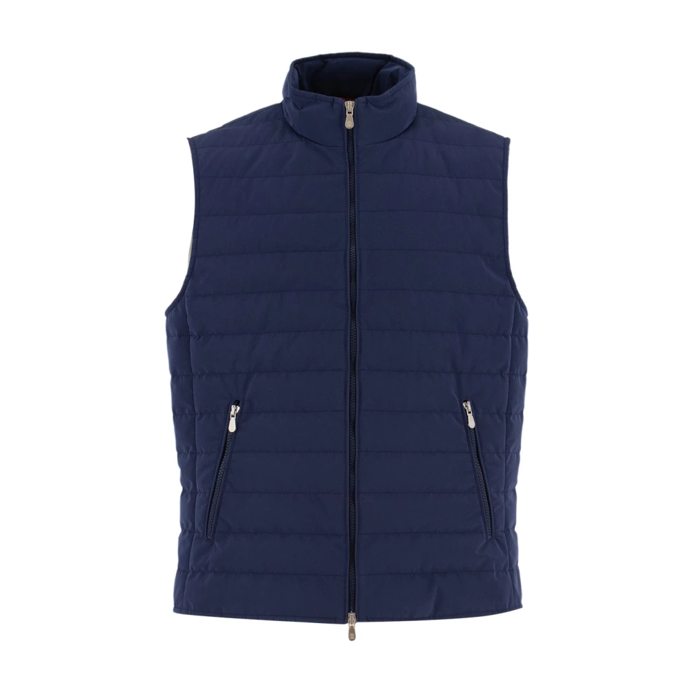 Brunello Cucinelli Blå Quilted Vest