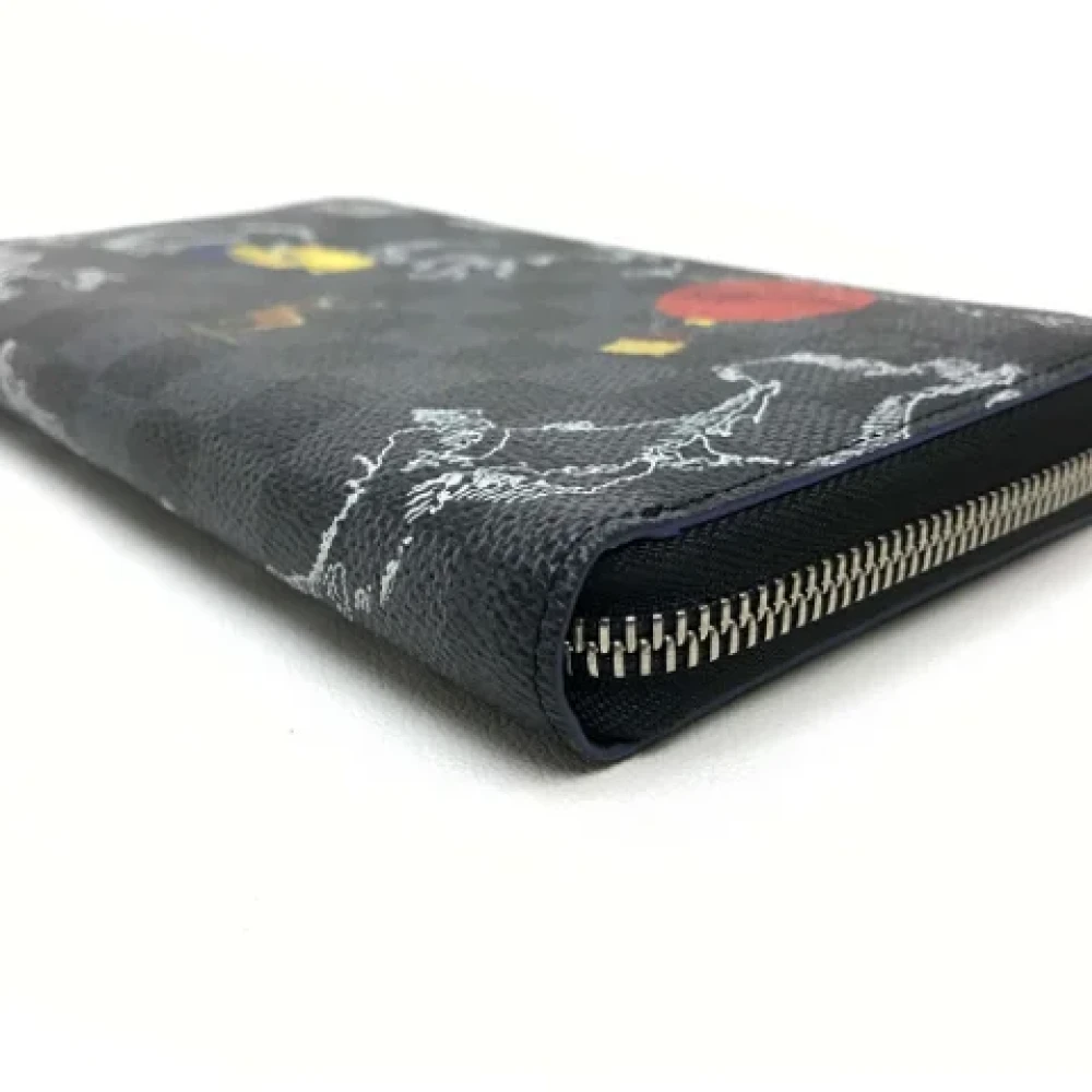 Louis Vuitton Vintage Pre-owned Fabric wallets Black Heren