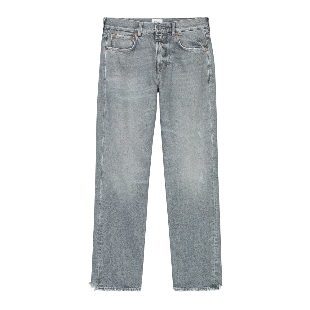 Closed Gray Straight Fit Jeans, Female, W31, Jonta Jeans