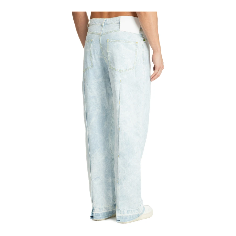 Barrow Heren Straight Jeans met Logo en Meerdere Zakken Blue Heren