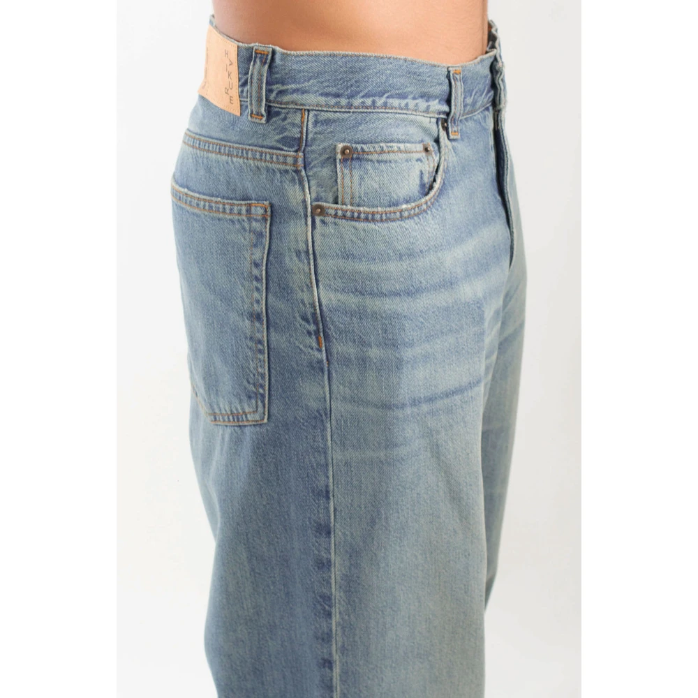 Haikure Mid Wash Loose Jeans Blue Heren