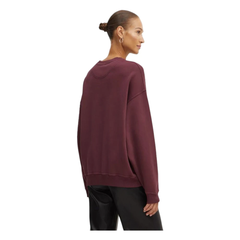 pinko Crew Neck Sweatshirt Red Dames