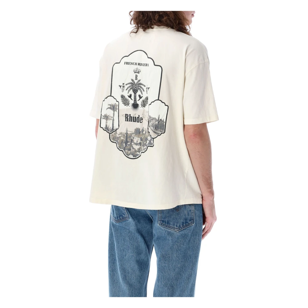 Rhude Vintage Wit Azur Mirror T-Shirt Multicolor Heren