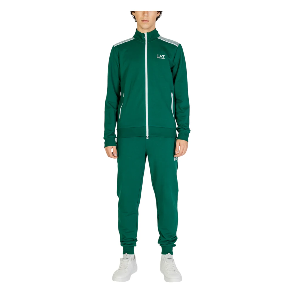 Emporio Armani EA7 Heren Tute Herfst Winter Collectie Katoen Green Heren