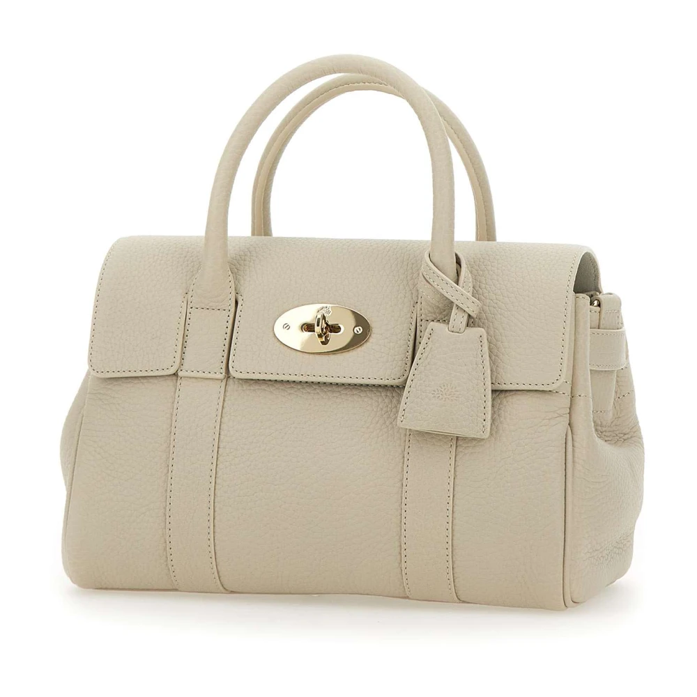 Mulberry Grijze Leren Handtas met Zilveren Afwerking Gray Dames