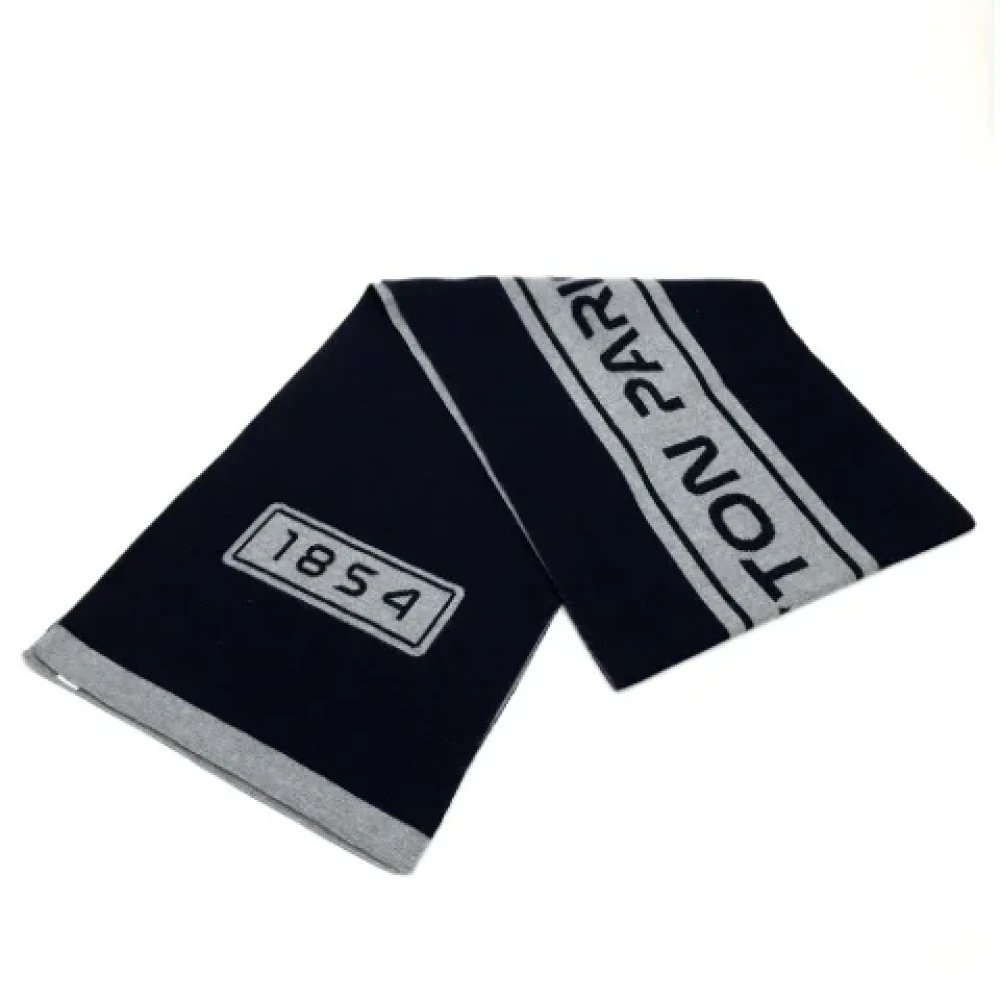 Louis Vuitton Vintage Pre-owned Wool scarves Blue Dames