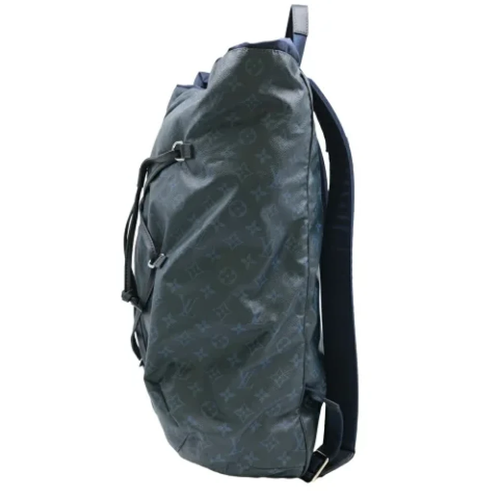 Louis Vuitton Vintage Pre-owned Canvas backpacks Blue Dames
