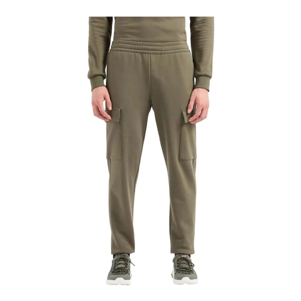 Emporio Armani EA7 Heren Sportieve Jogger Broek met Zakken Green Heren