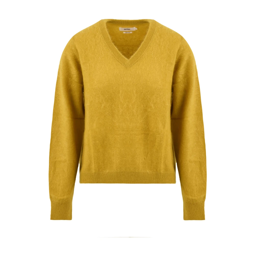 Notshy Gele Sweater Benedicte Model Yellow Dames