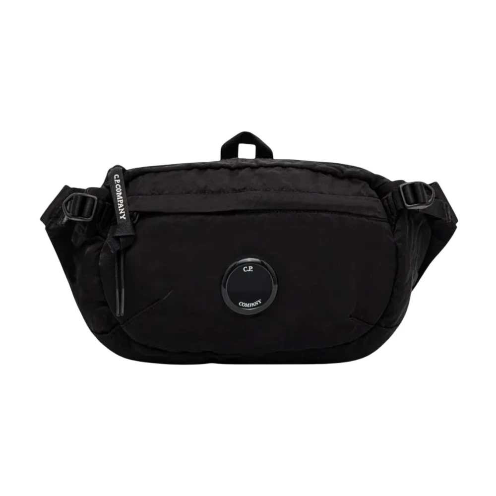 C.P. Company Nylon Lens Marsupio met Verstelbare Riem Black Heren