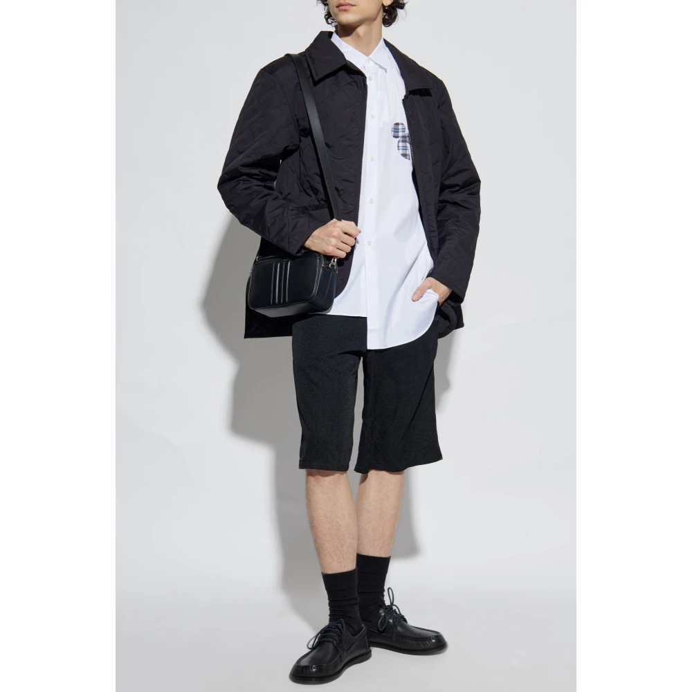 Comme des Garçons Katoenen shirt met print White Heren