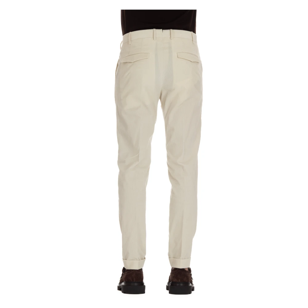 PT Torino Crème Maatwerk Broek Rits Sluiting Beige Heren
