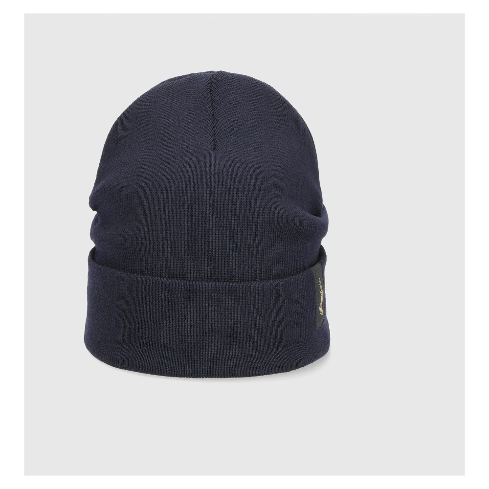 Borsalino Wollen Street Beanie Hoed Blue Unisex