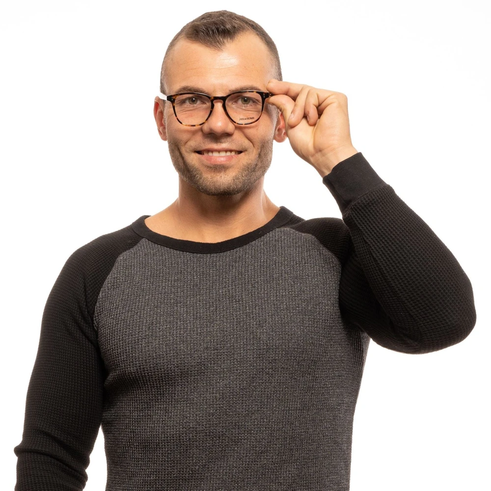 Zadig & Voltaire Bruine Heren Rechthoekige Optische Brillen Brown Heren