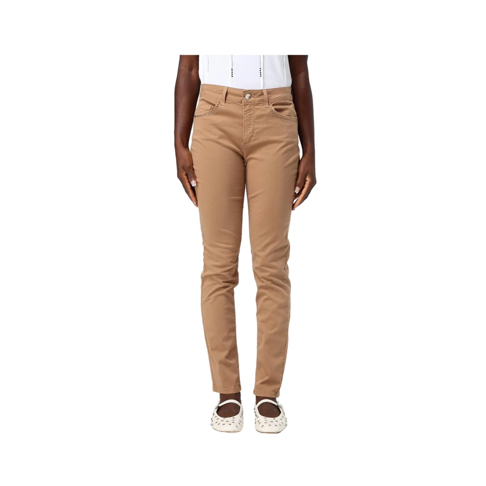 Liu Jo Beige Slim Fit Broek Elegant Design Beige Dames