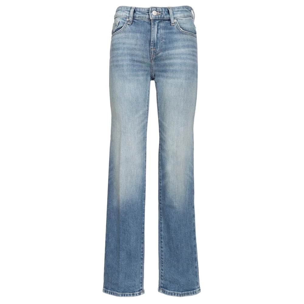 7 For All Mankind Blue Calie Straight Jeans - Female - Bootcut Jeans - W26 - Jeans