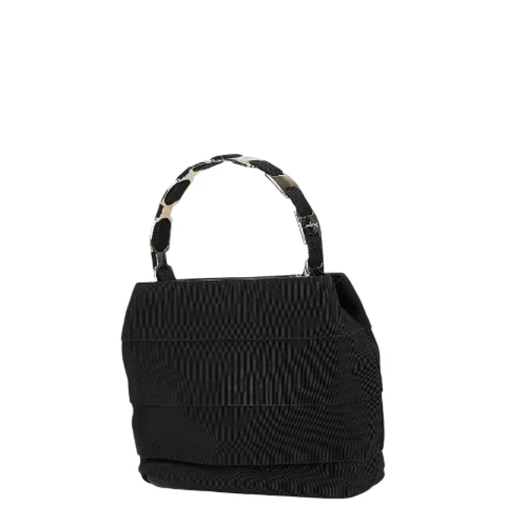 Salvatore Ferragamo Pre-owned Canvas handbags Black Dames