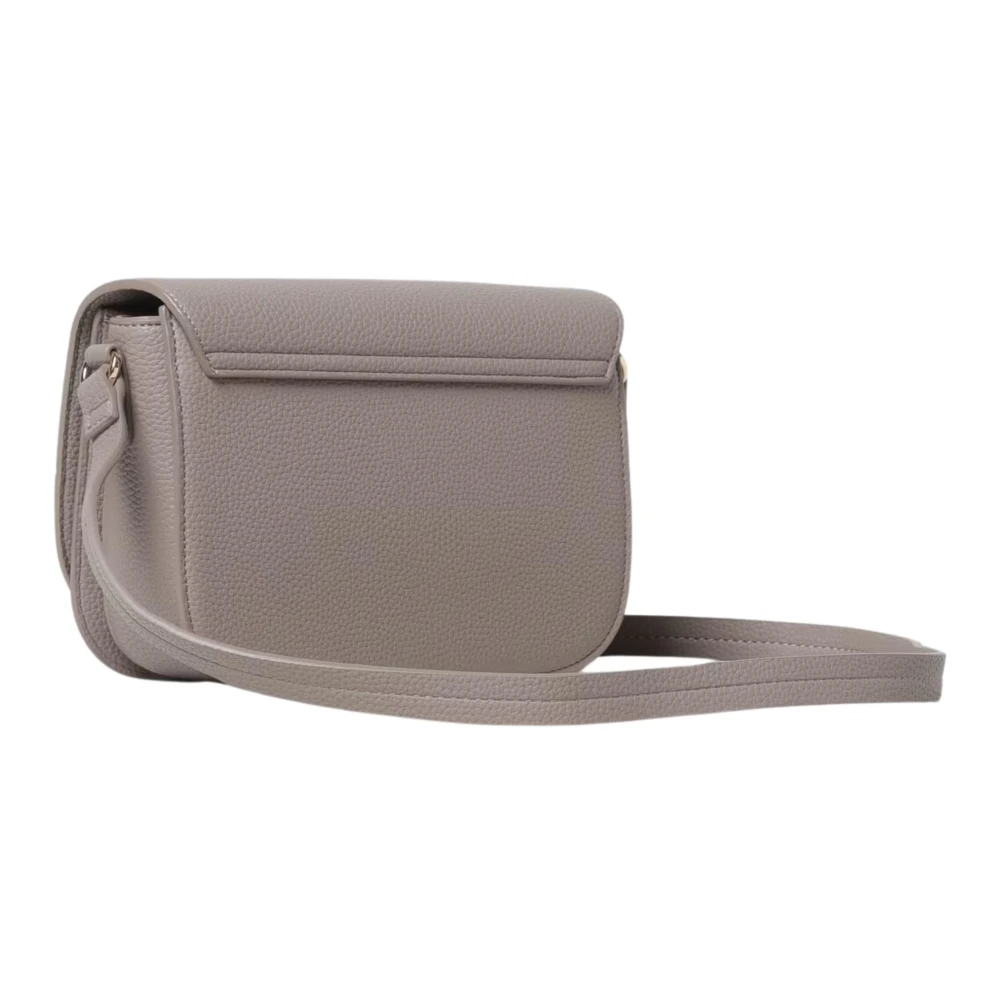 Twinset Grijze Schoudertas met Metalen Logo Gray Dames