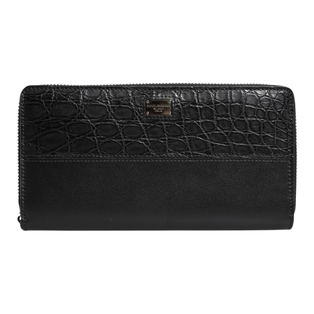 Dolce & Gabbana Women's Green Exquisite Ostrich Leather Continental Wallet
