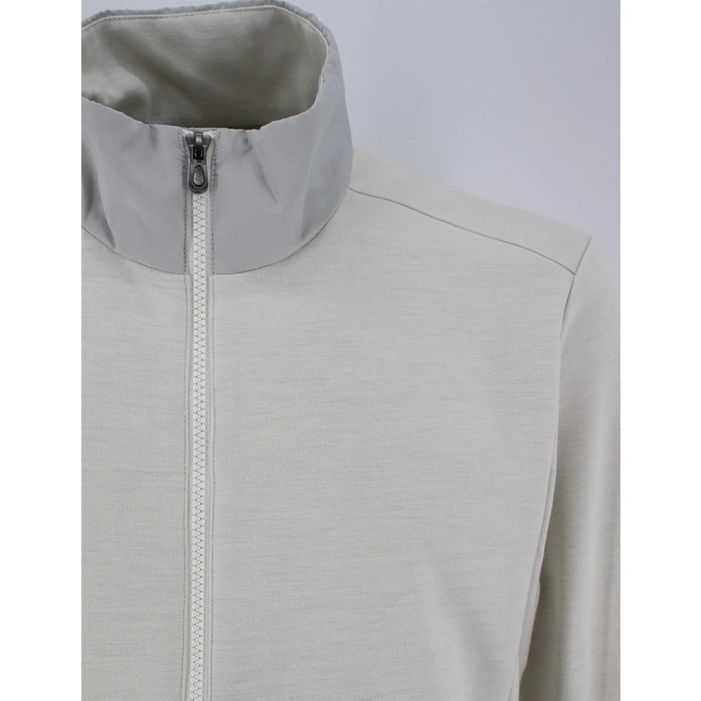 Sease Wollen Blend Rits Cardigan White Heren