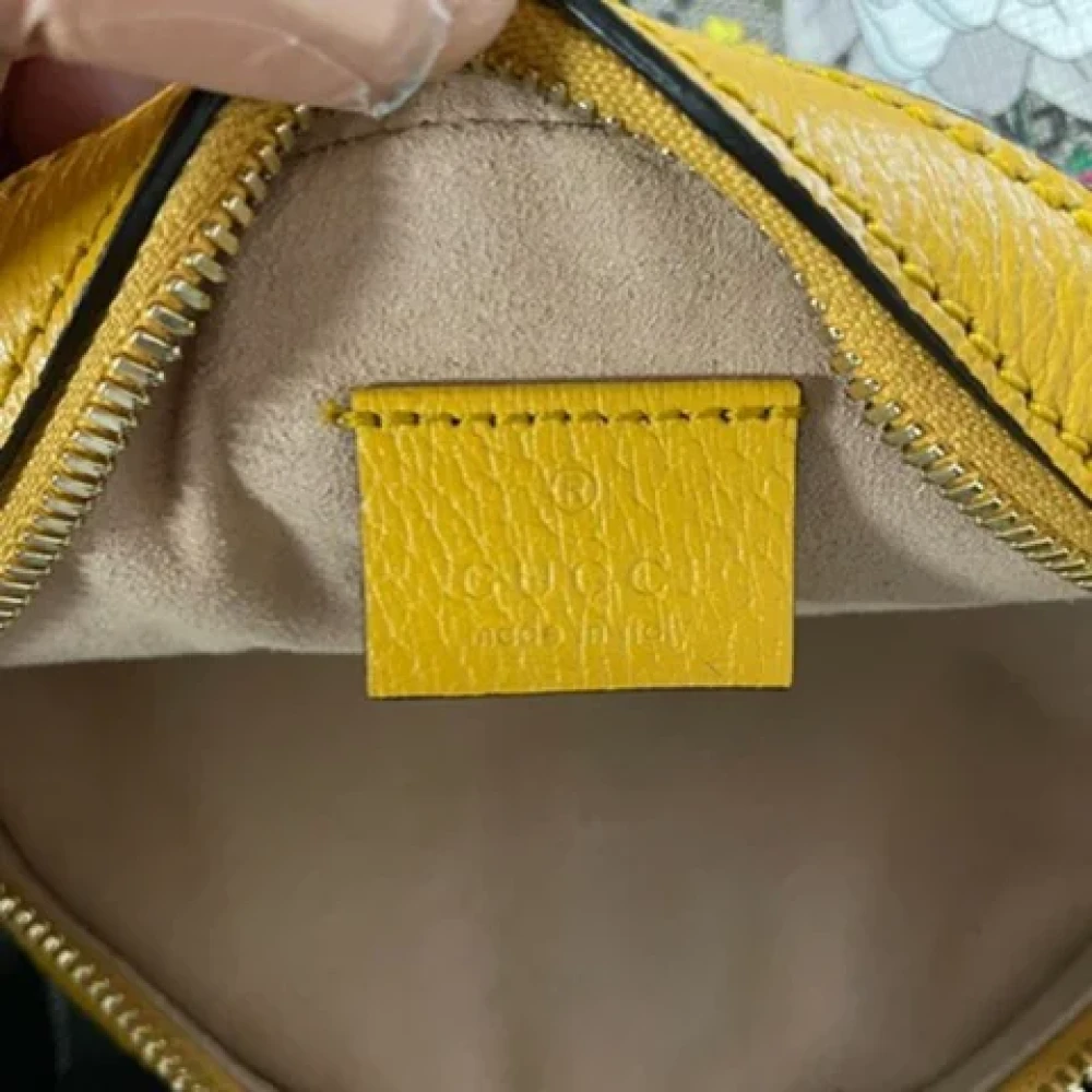 Gucci Vintage Pre-owned Canvas crossbody-bags Yellow Dames