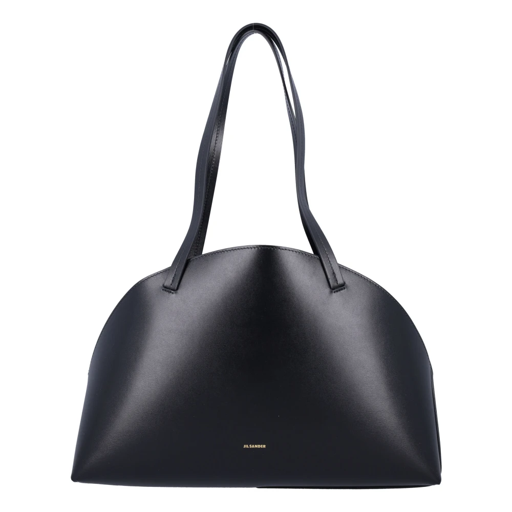 Jil Sander Women's Black Curve Shoulder Elegant Bag