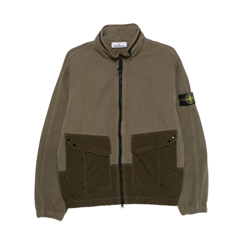 Stone Island Shirts - Male - Light Jackets - Green - L - Jackets