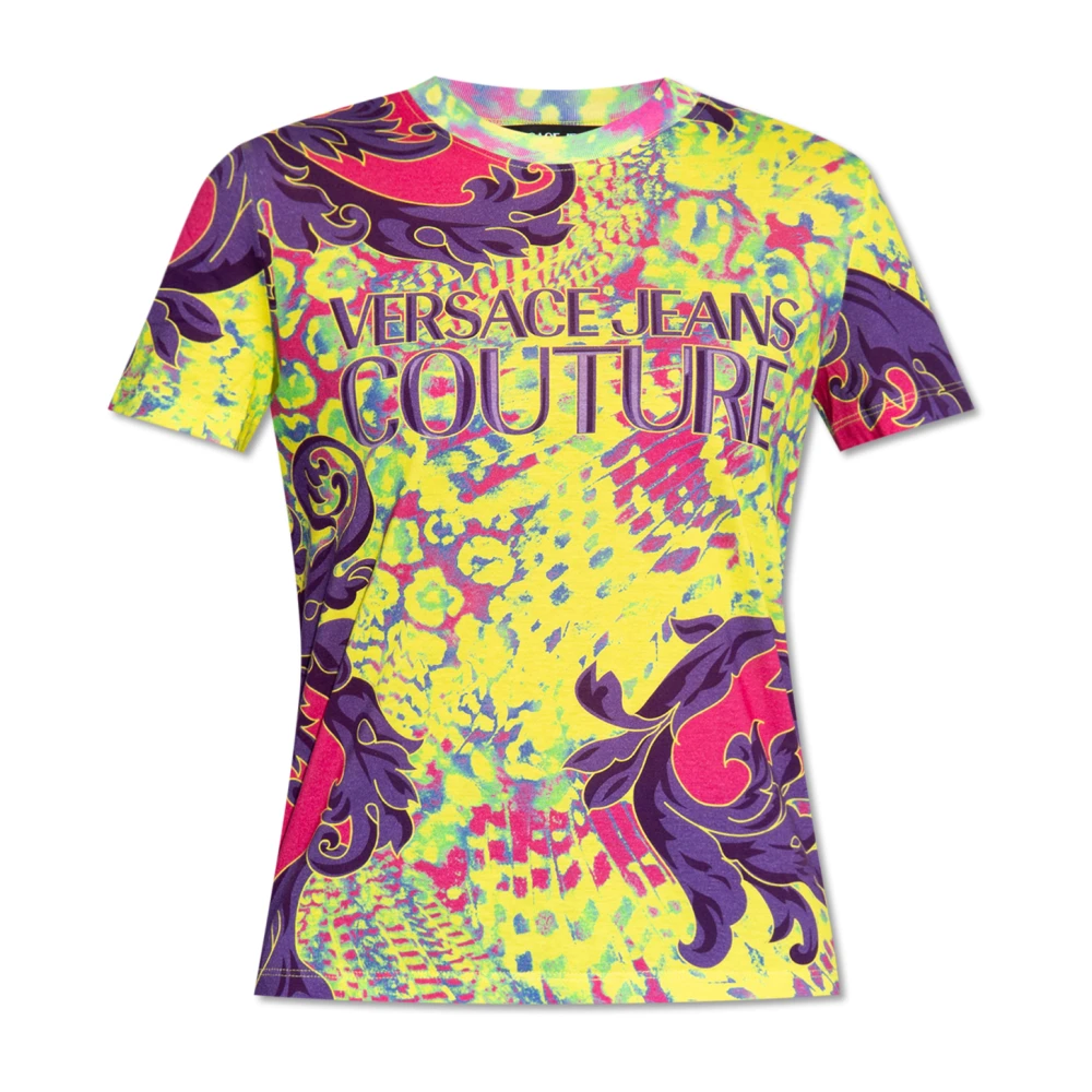 Versace Jeans Couture Stijlvolle R Placed T-Shirt Multicolor Heren