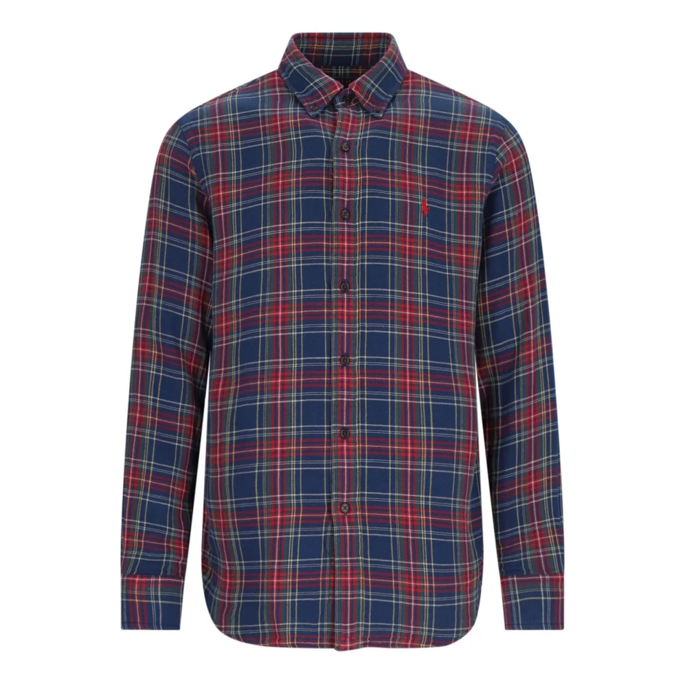 Ralph Lauren Overhemden Blauw Blue Heren