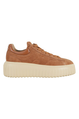sneakers-en-daim-marron-avec-rayures-h