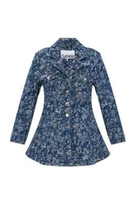 Jacquard Denim Blazer