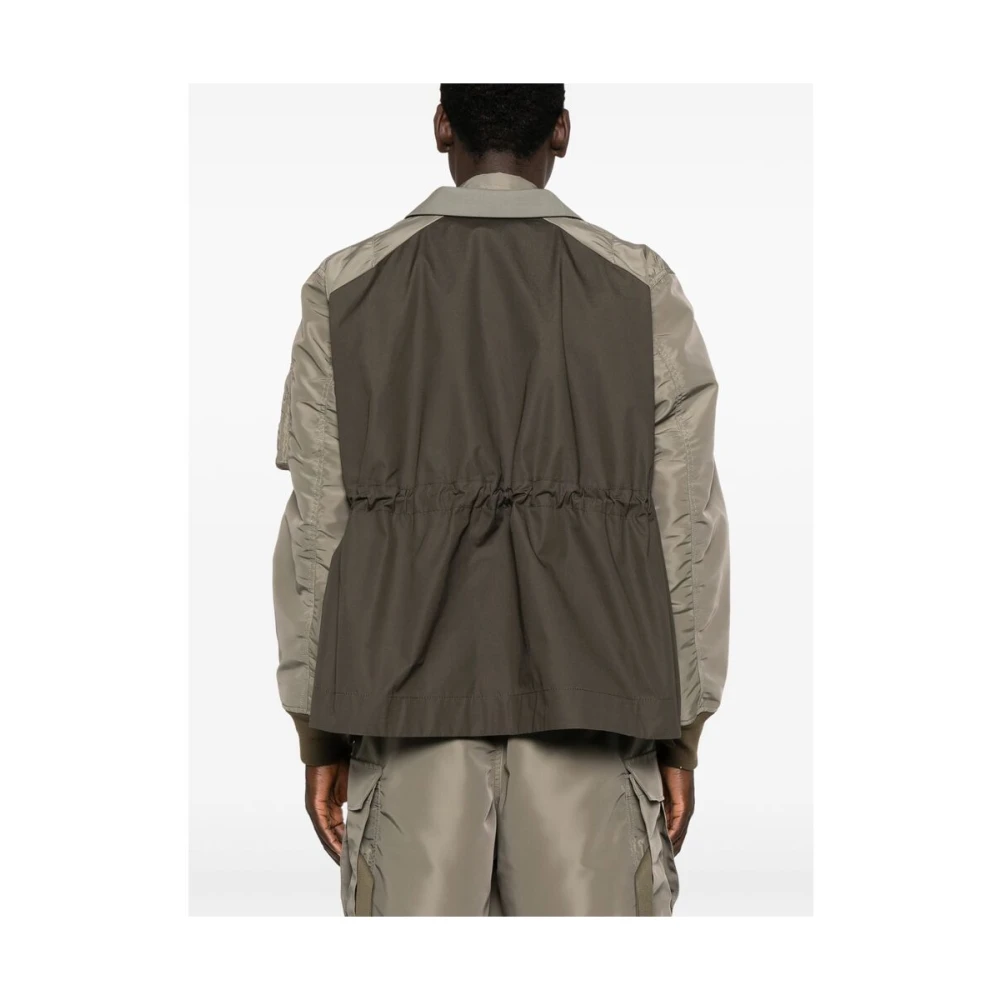 Sacai Groene Knoopjas met Trekkoordtaille Green Heren