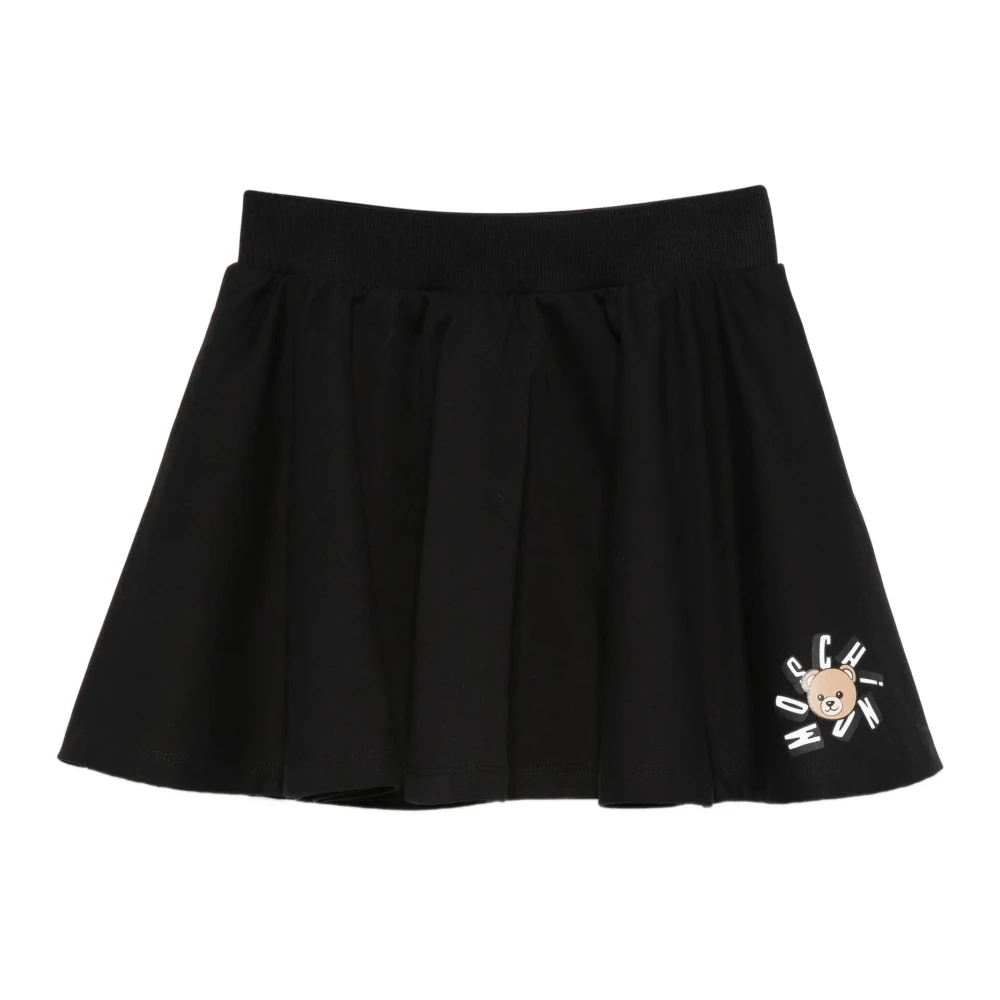 Moschino Girls Black Kids Skirts, 10 Y, Logo Skirt