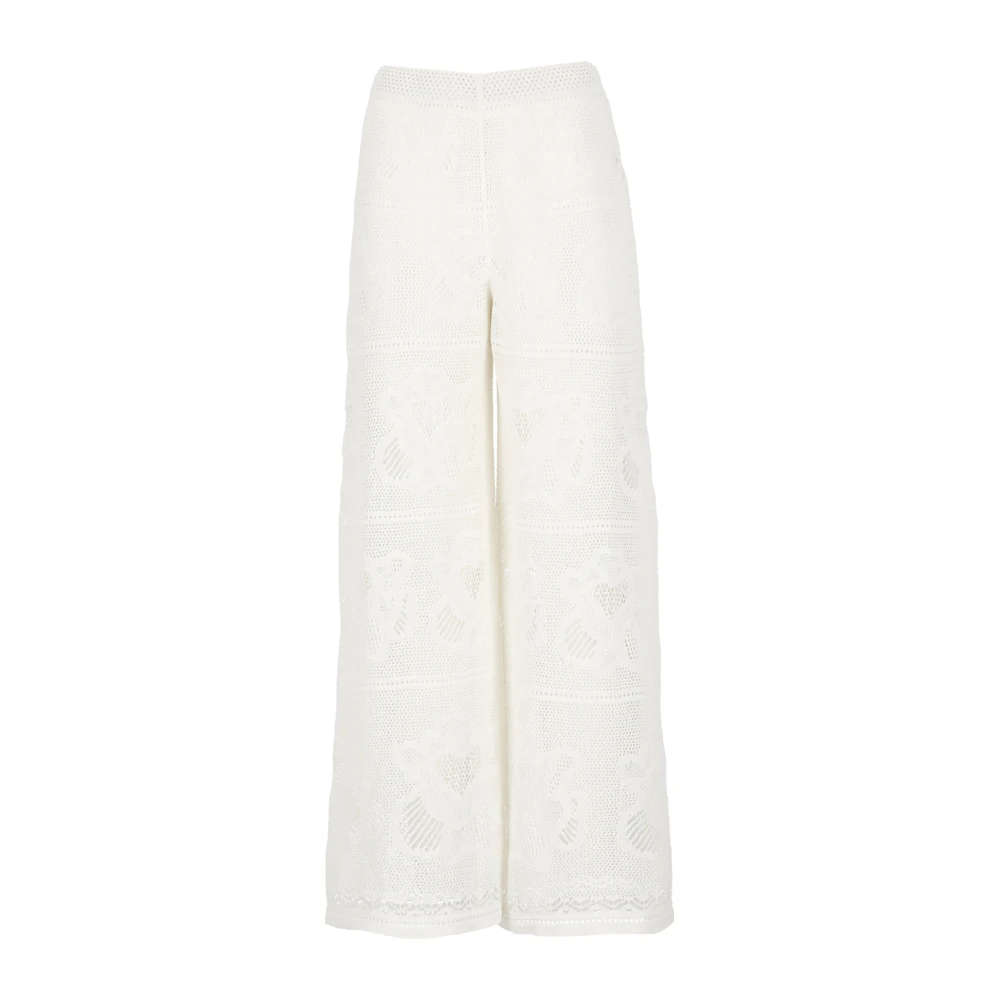 D.Exterior Wide Trousers White Dames