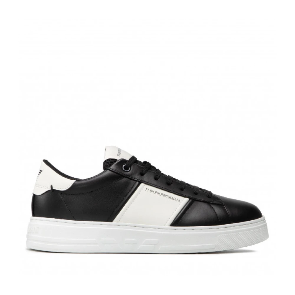 Emporio Armani Men's Black Sneakers, 6 Uk, Low Top Trainers X4x570xn010q475