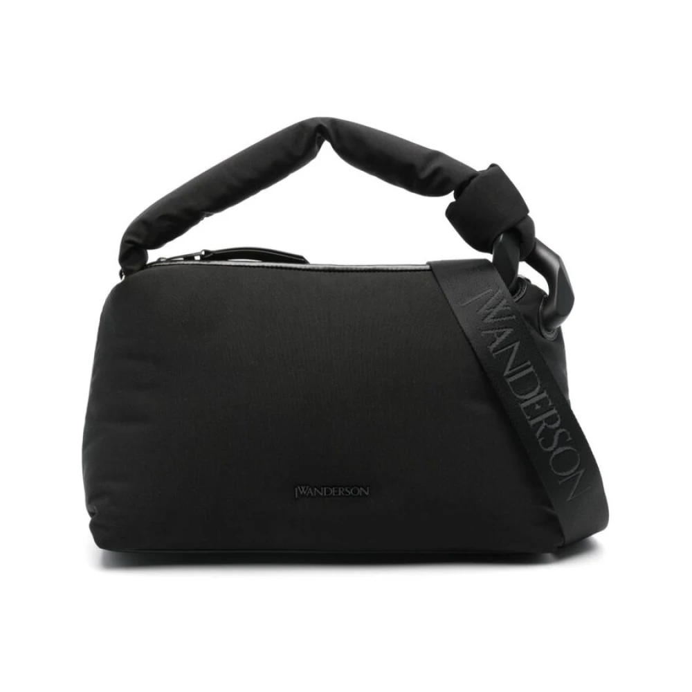 JW Anderson Zwarte Leren Kwast Schoudertas Black Dames