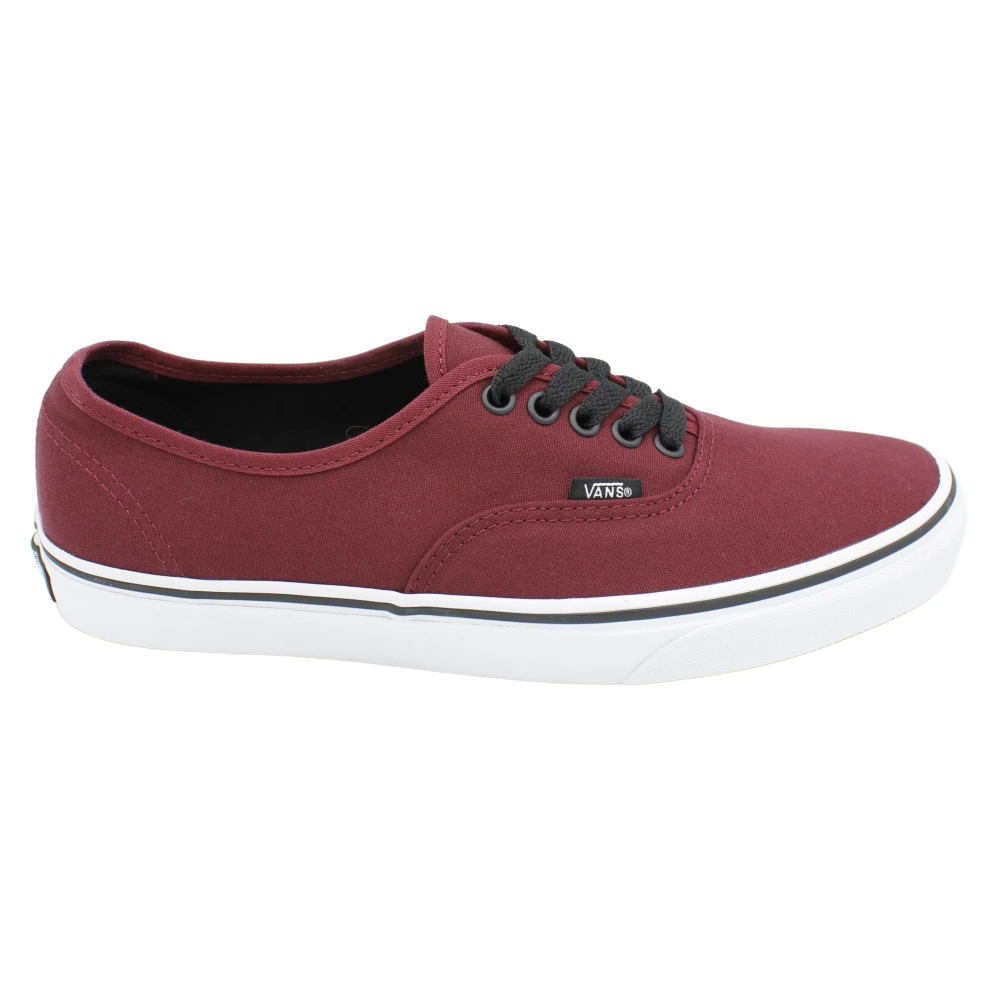 Vans Canvas Veters Rubberen Zool Sneakers Heren Schoenen Rood