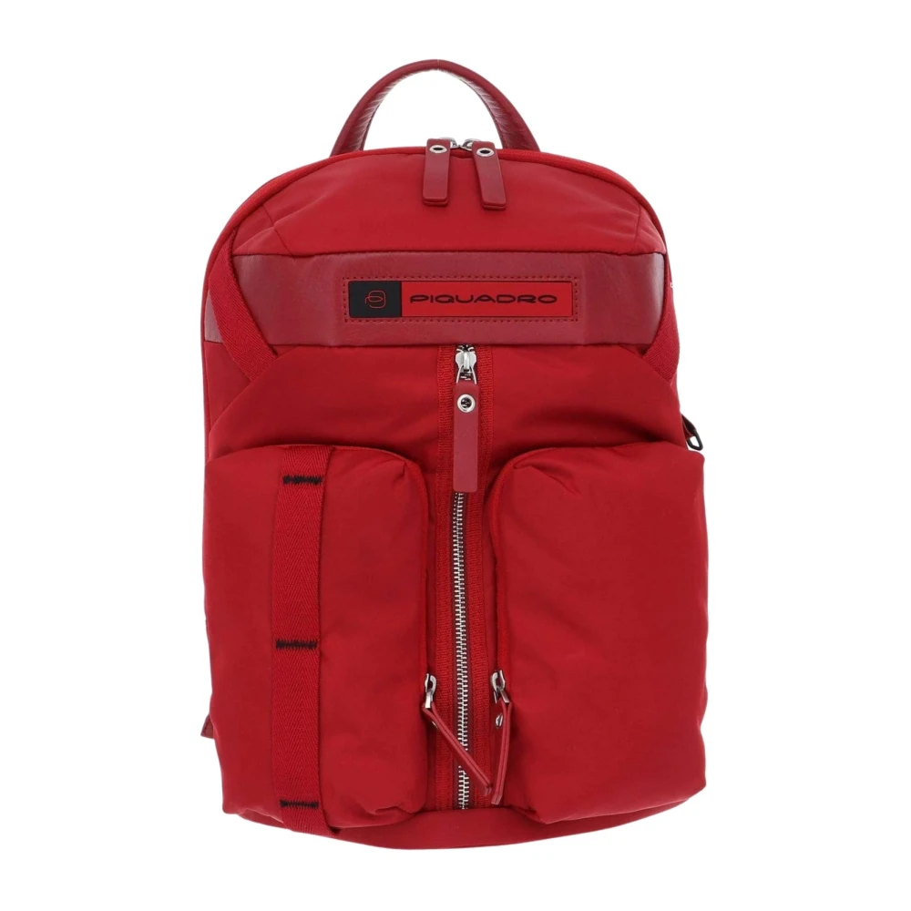 Piquadro Vrouw Rood Nylon Rugzak