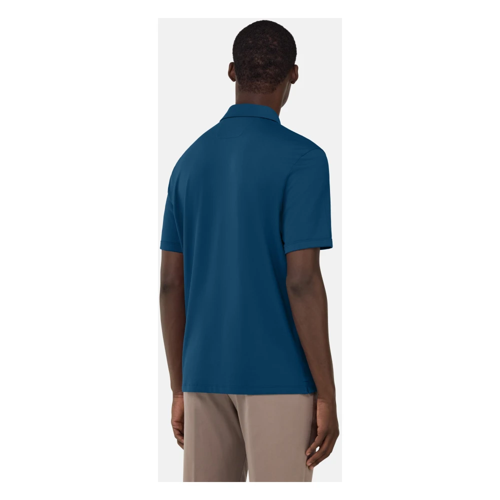 Boggi Milano Hoogwaardig Piqué Polo Shirt White Heren