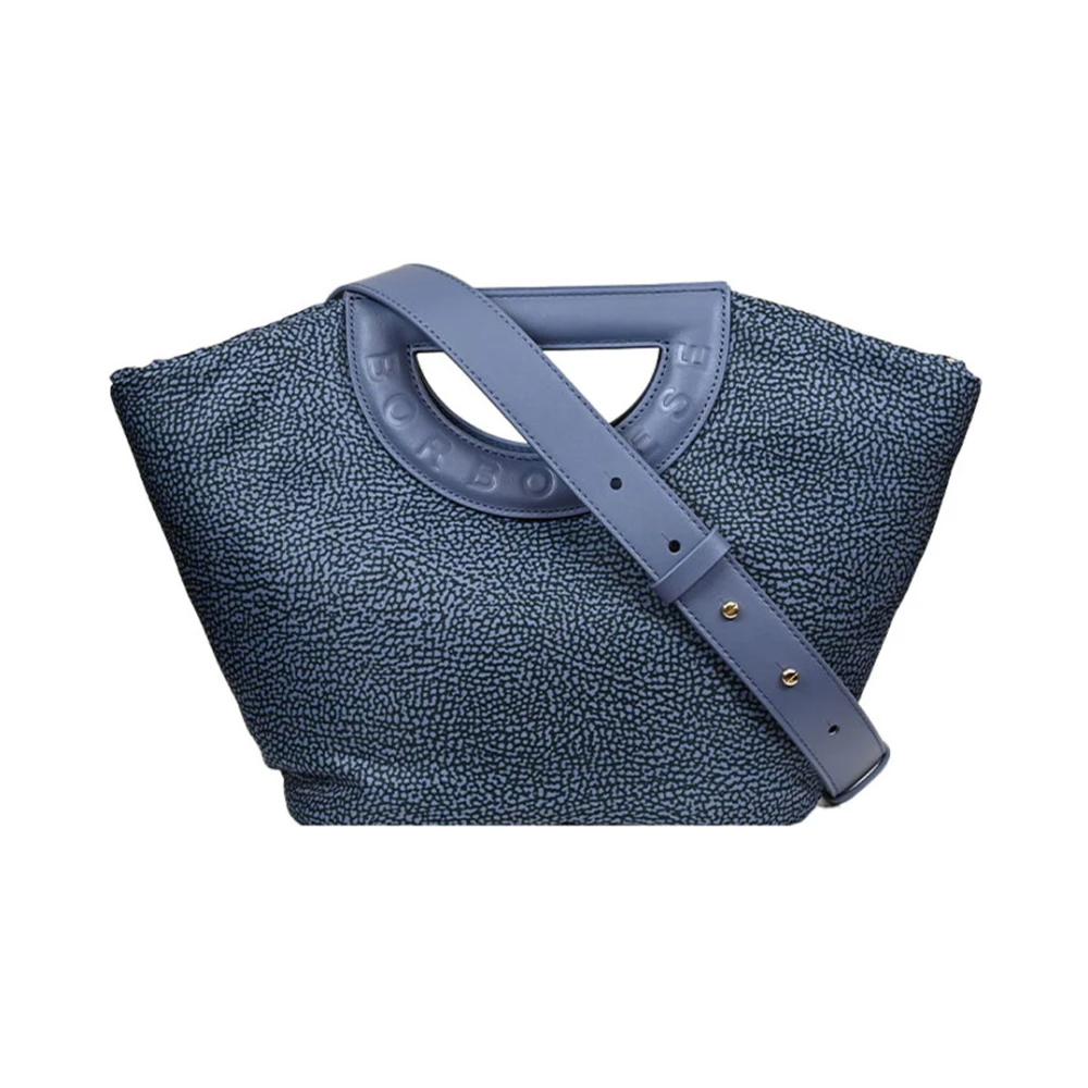Borbonese Elegante Crossbody Tas voor Dagelijks Gebruik Blue Dames