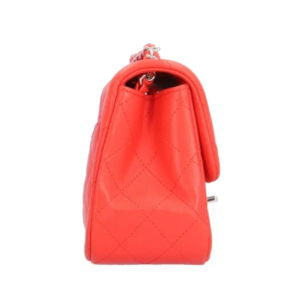 Chanel Vintage Pre-owned Leather shoulder-bags Red Dames