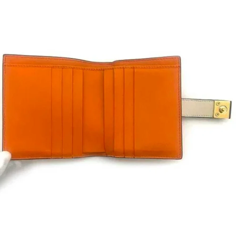 Fendi Vintage Pre-owned Fabric wallets Beige Dames