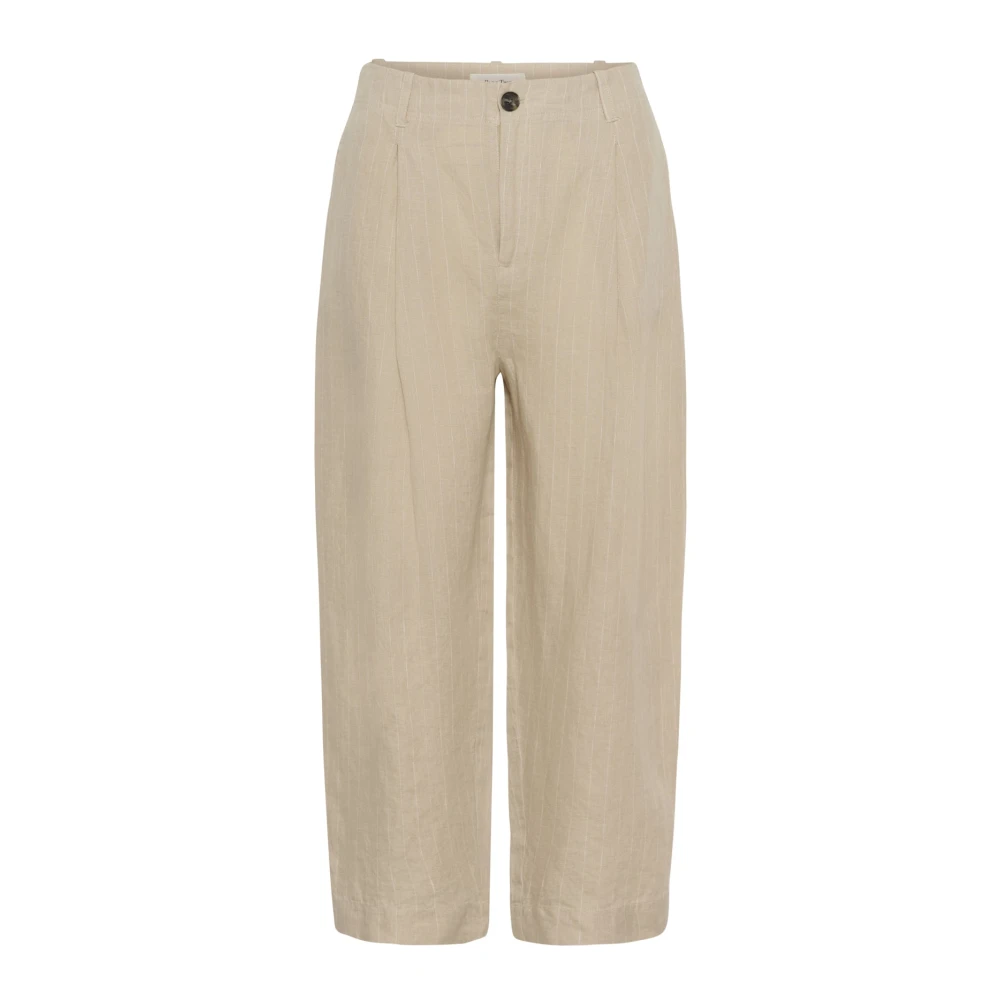 Part Two Women's Beige Cropped Trousers, 3XL, Cropped Trousers
